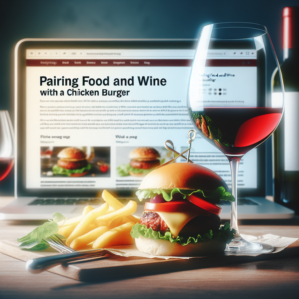 Wijn en spijs combinaties met een kipburger