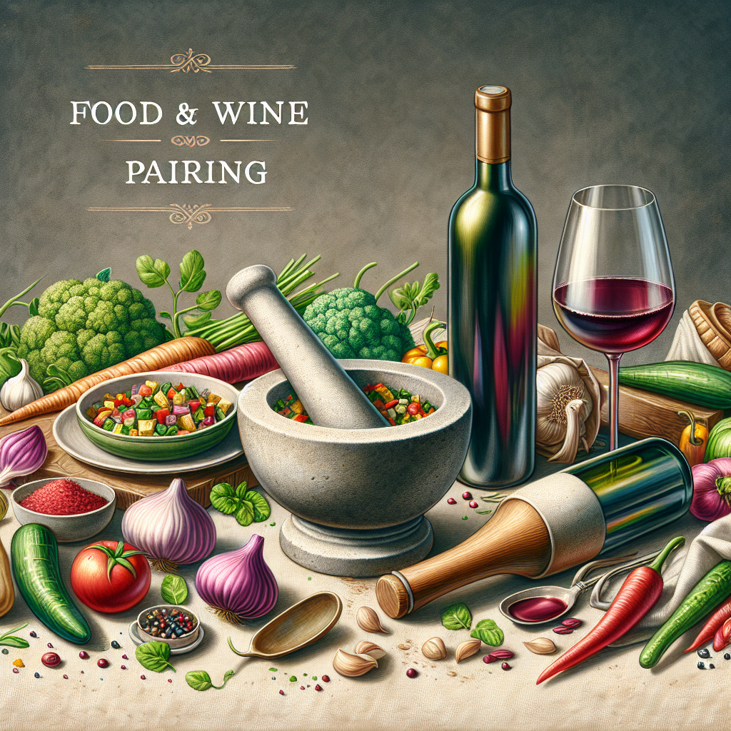 Food and Wine Pairing with a Vegetable Pesto