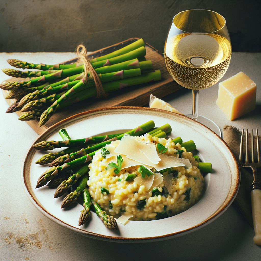 Risotto aux asperges : les accords vins suggérés par notre sommelier virtuel