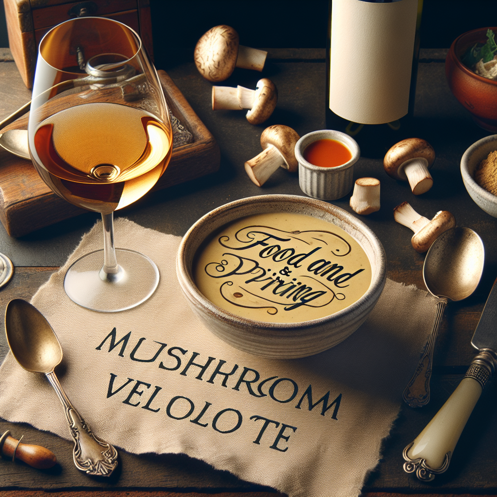 Accord mets et vins avec un velouté de champignons