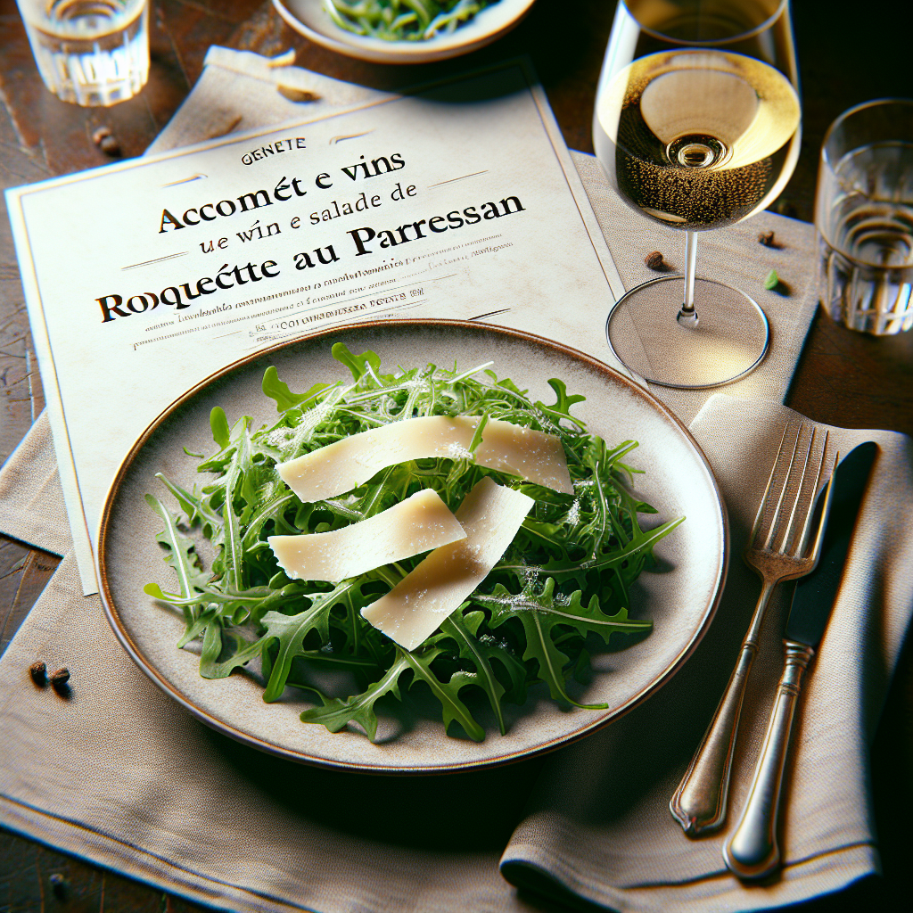 Wijn-spijscombinaties met een rucolasalade met Parmezaanse kaas