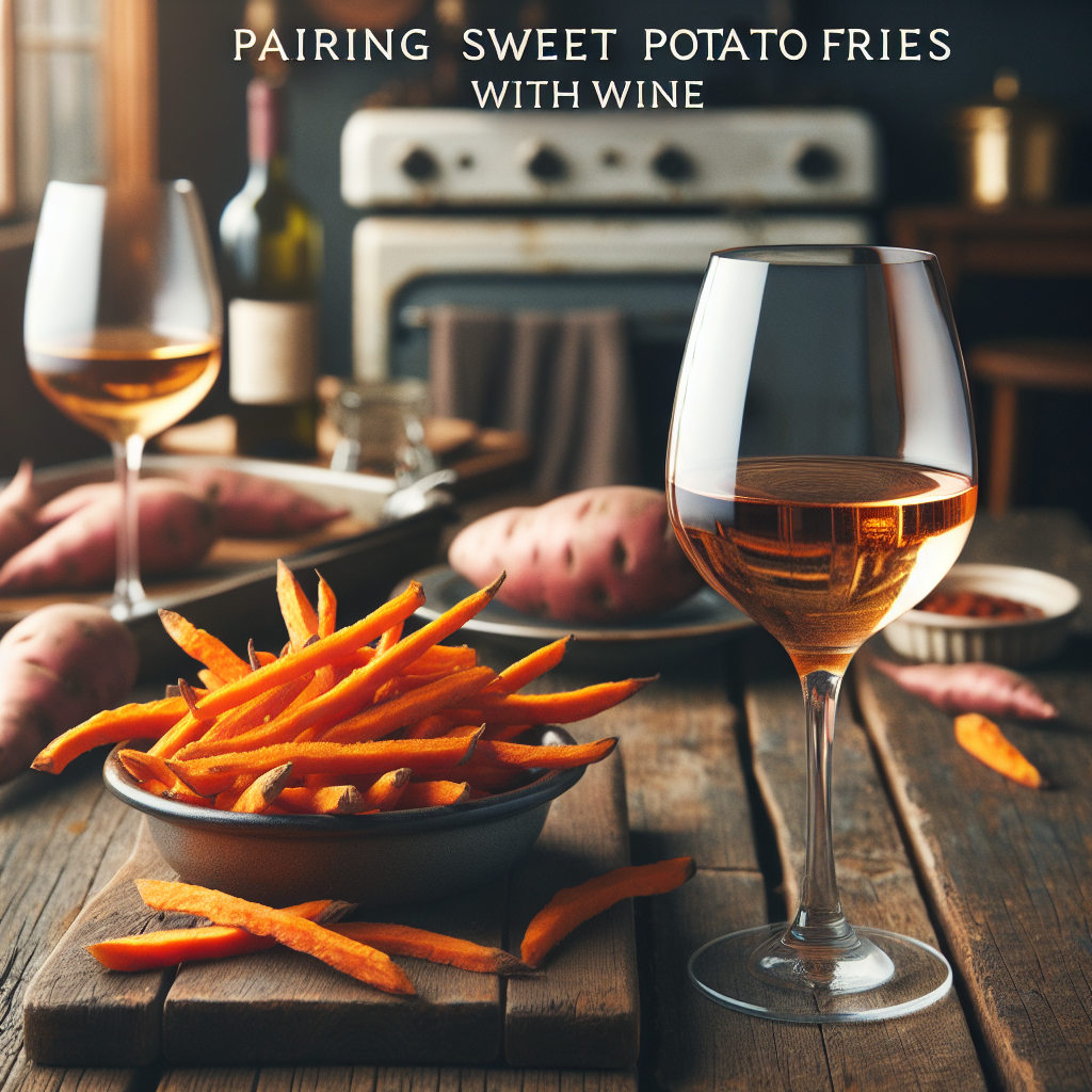 Accorder des frites de patates douces avec du vin