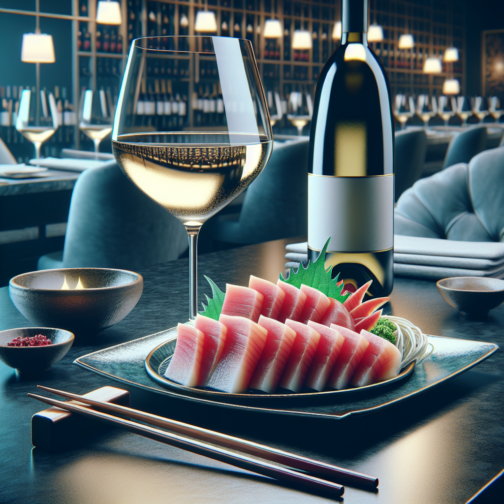 Sashimis de thon sur votre carte : les accords vins proposés par notre IA