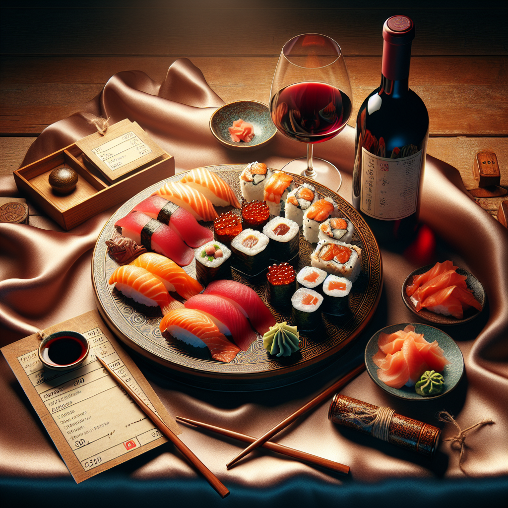 Sushis sur votre carte : les accords vins proposés par notre IA