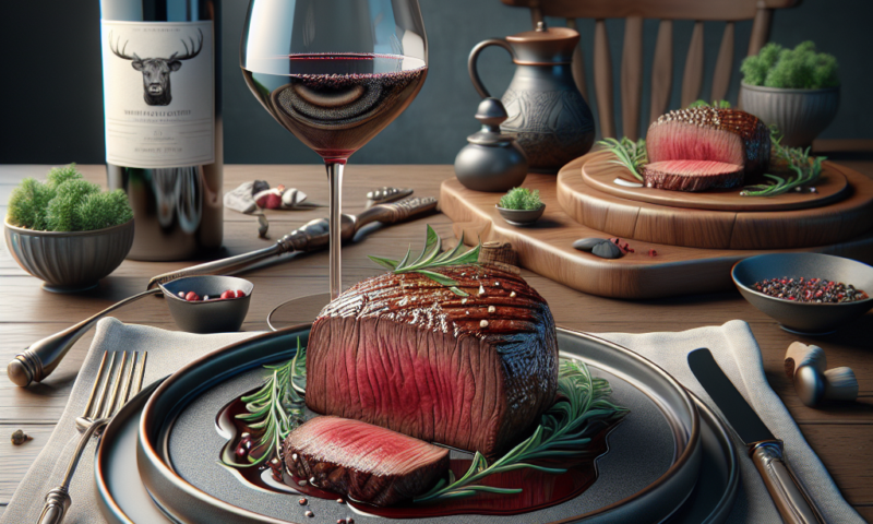 Accorder un filet de bœuf Wellington avec du vin