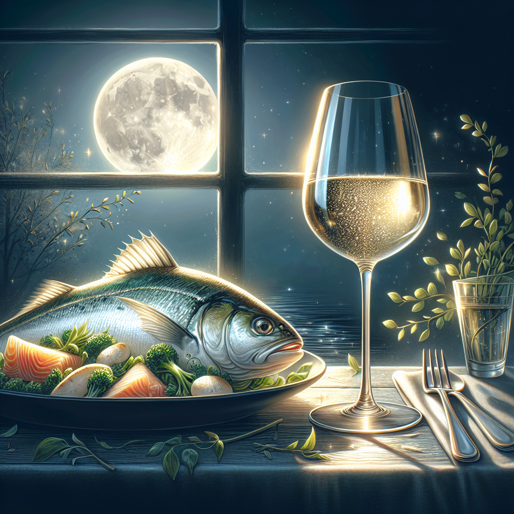 Accorder un saramin poisson avec du vin