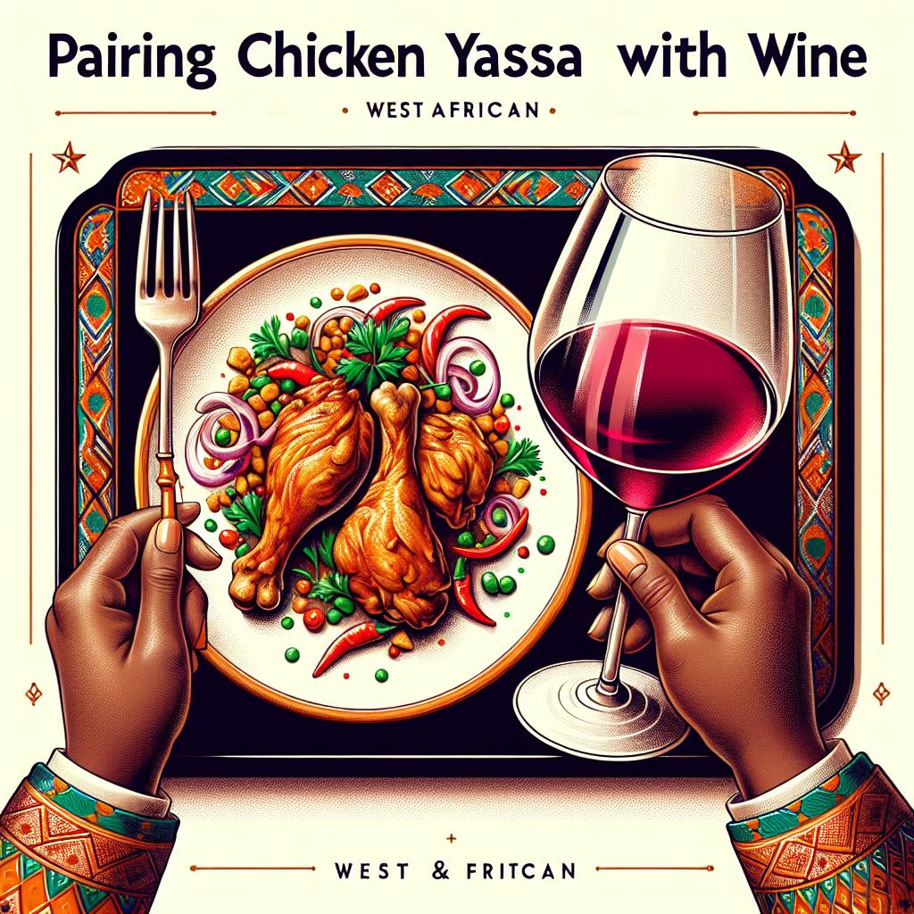 Yassa poulet : les accords vins suggérés par notre sommelier virtuel