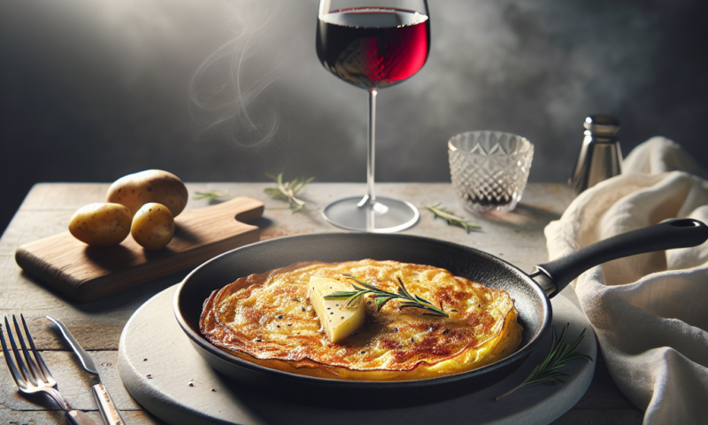 Accorder une omelette aux pommes de terre avec du vin
