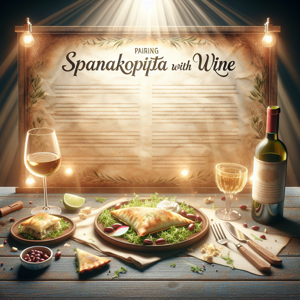 Een spanakopita combineren met wijn