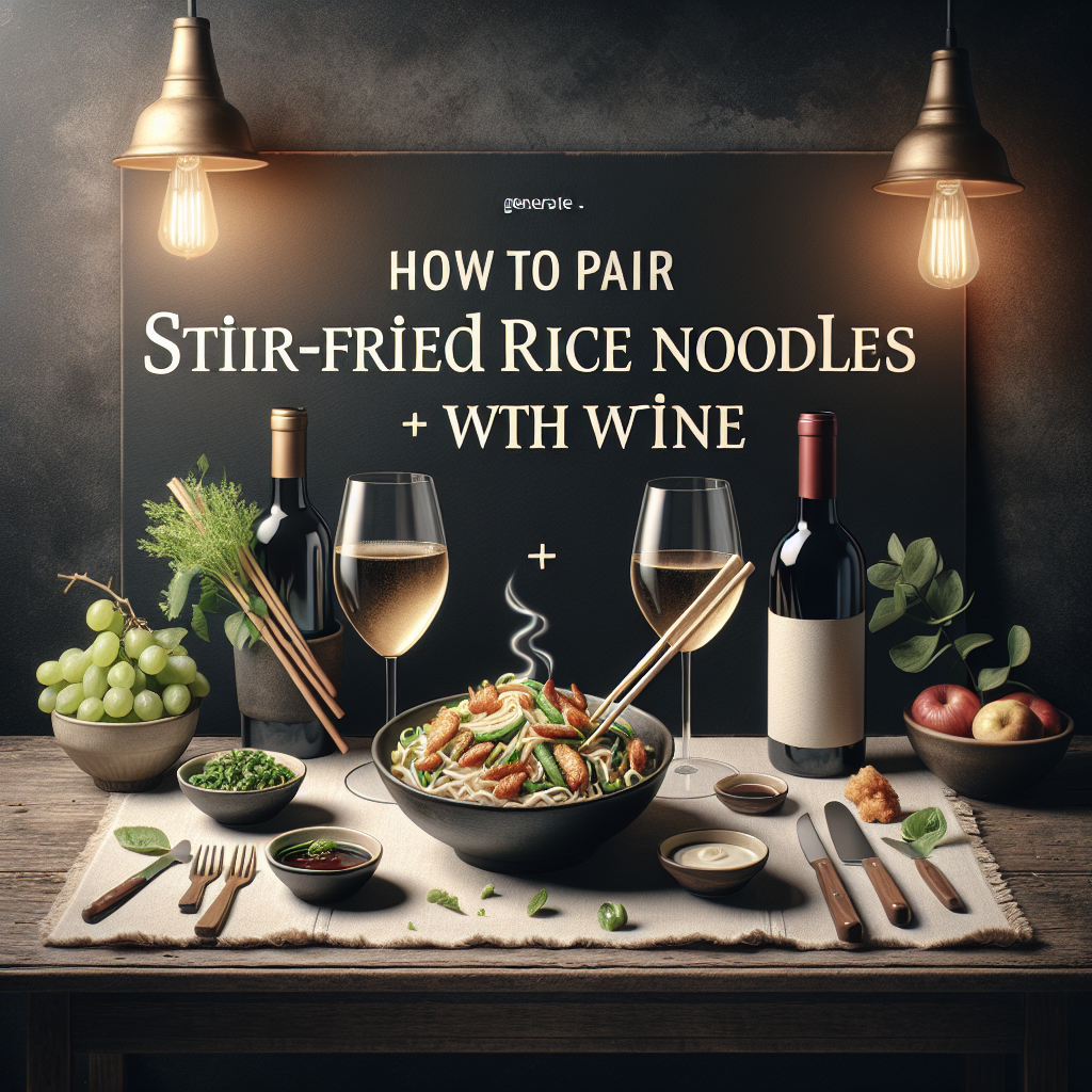 Hoe gebakken rijstnoedels te combineren met wijn