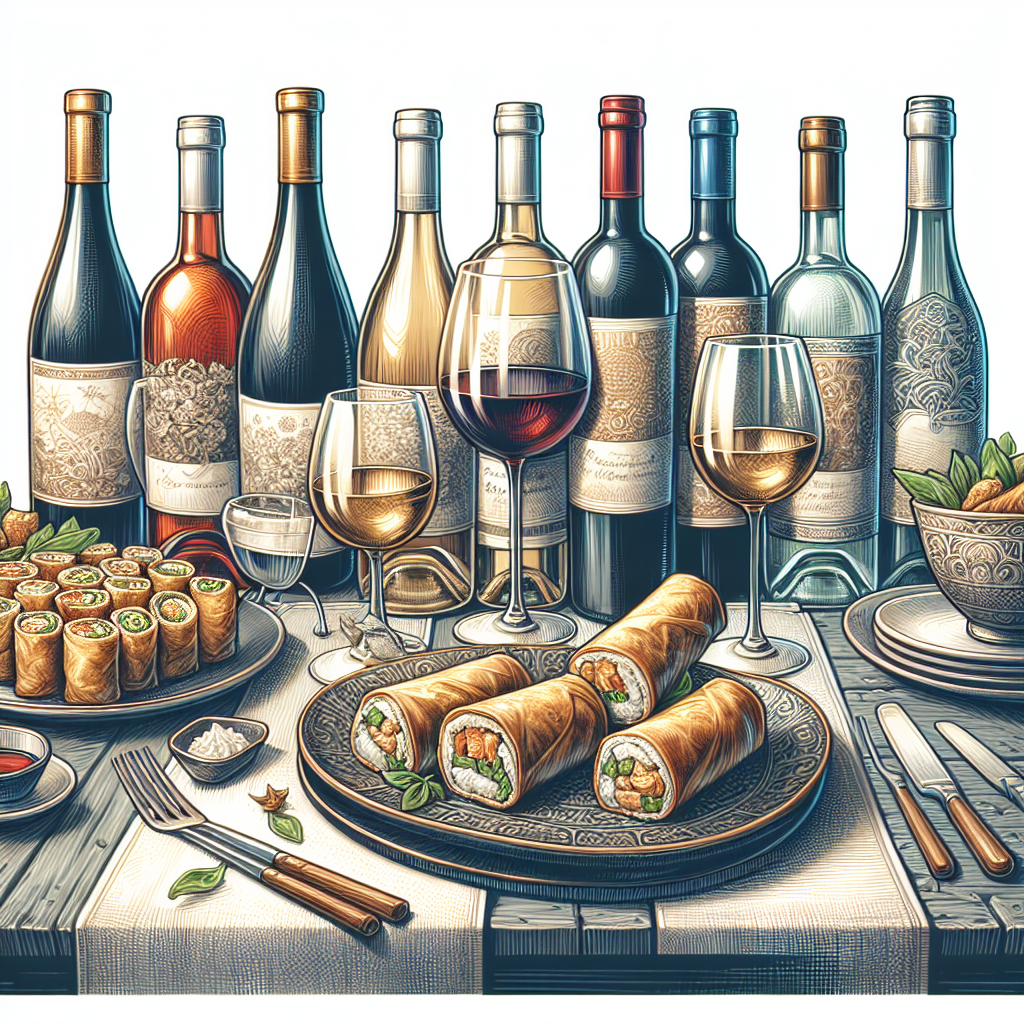 Comment marier des rouleaux de printemps avec un vin