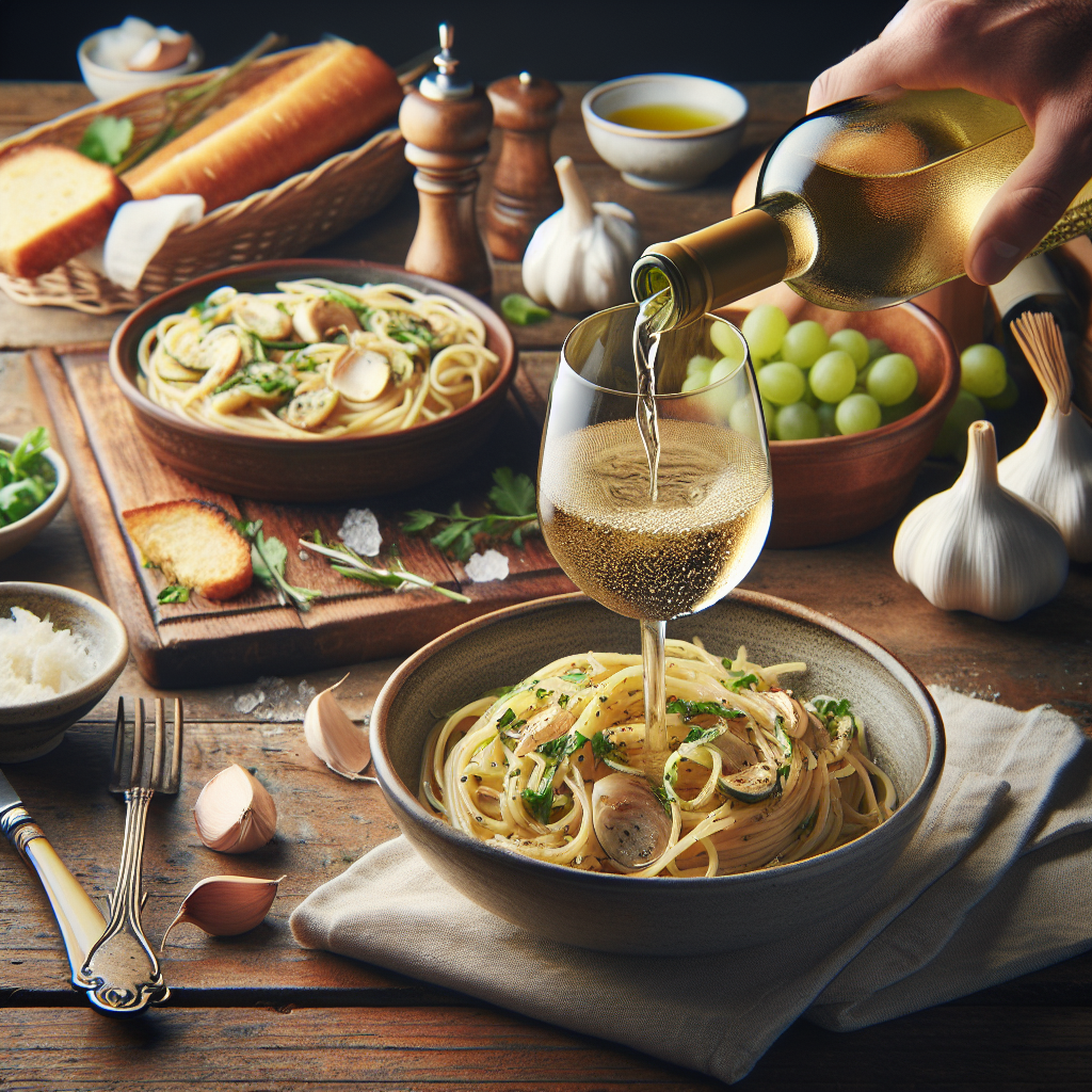 Comment marier un aglio e olio avec un vin