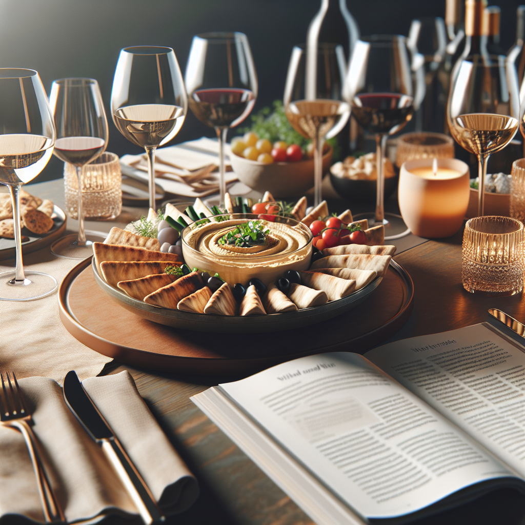 Comment marier un houmous et pita avec un vin