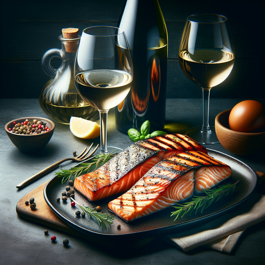 Comment marier un pavé de saumon grillé avec un vin