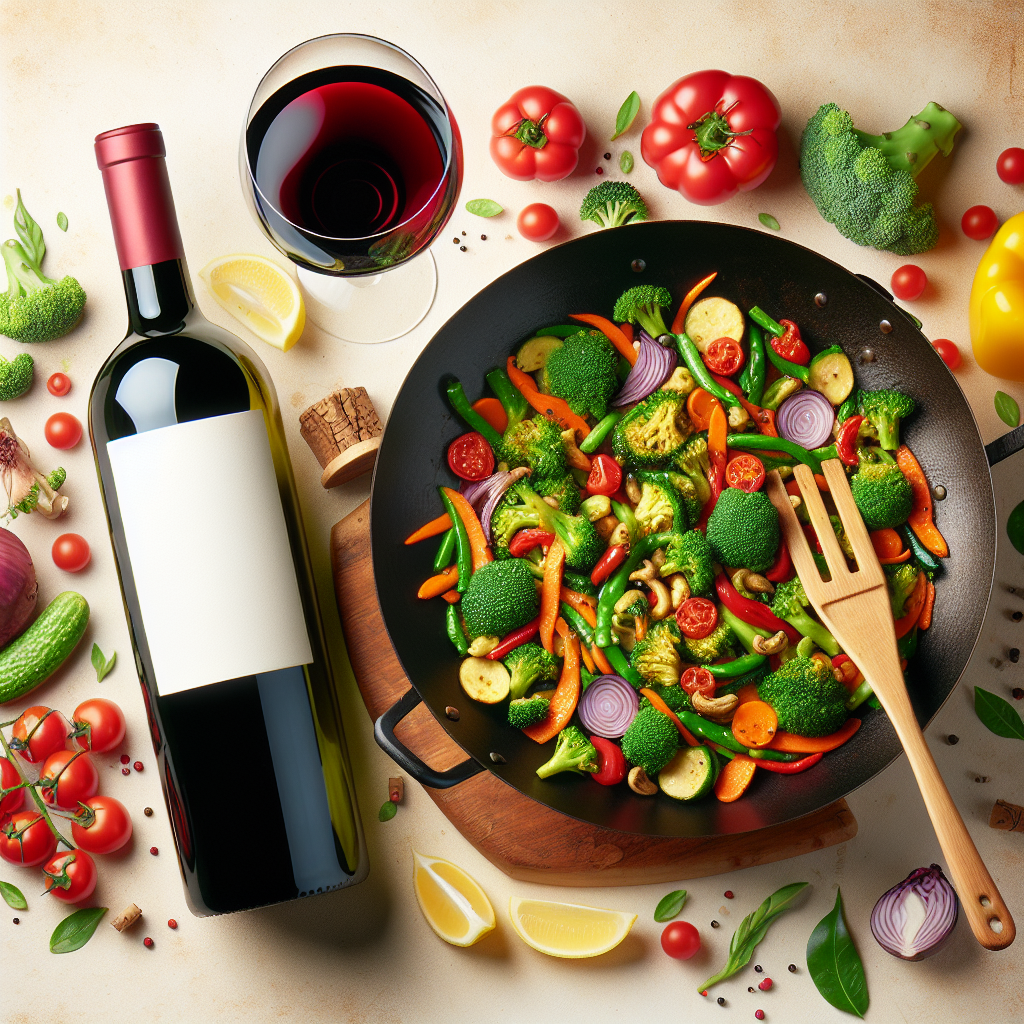 Wok de légumes croquants sur votre carte : les accords vins proposés par notre IA