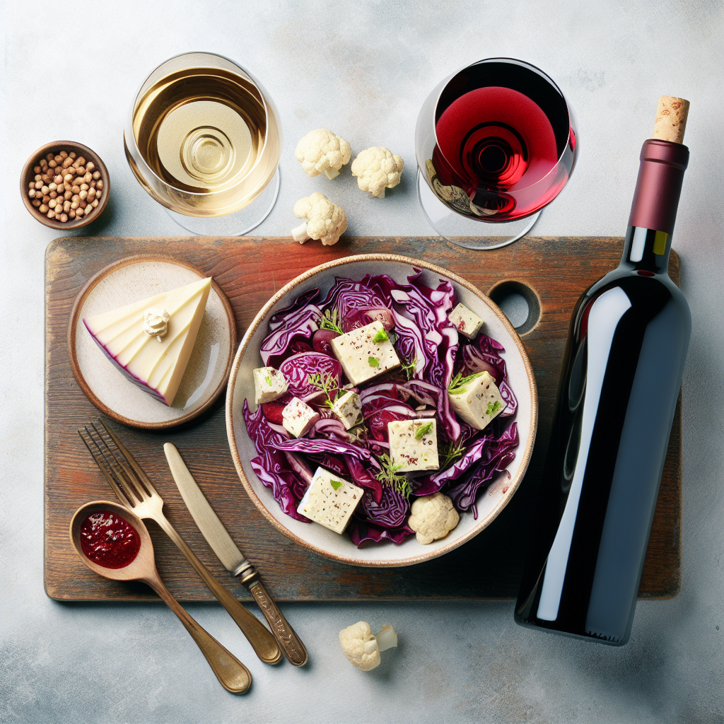 Comment marier une salade de chou rouge avec un vin