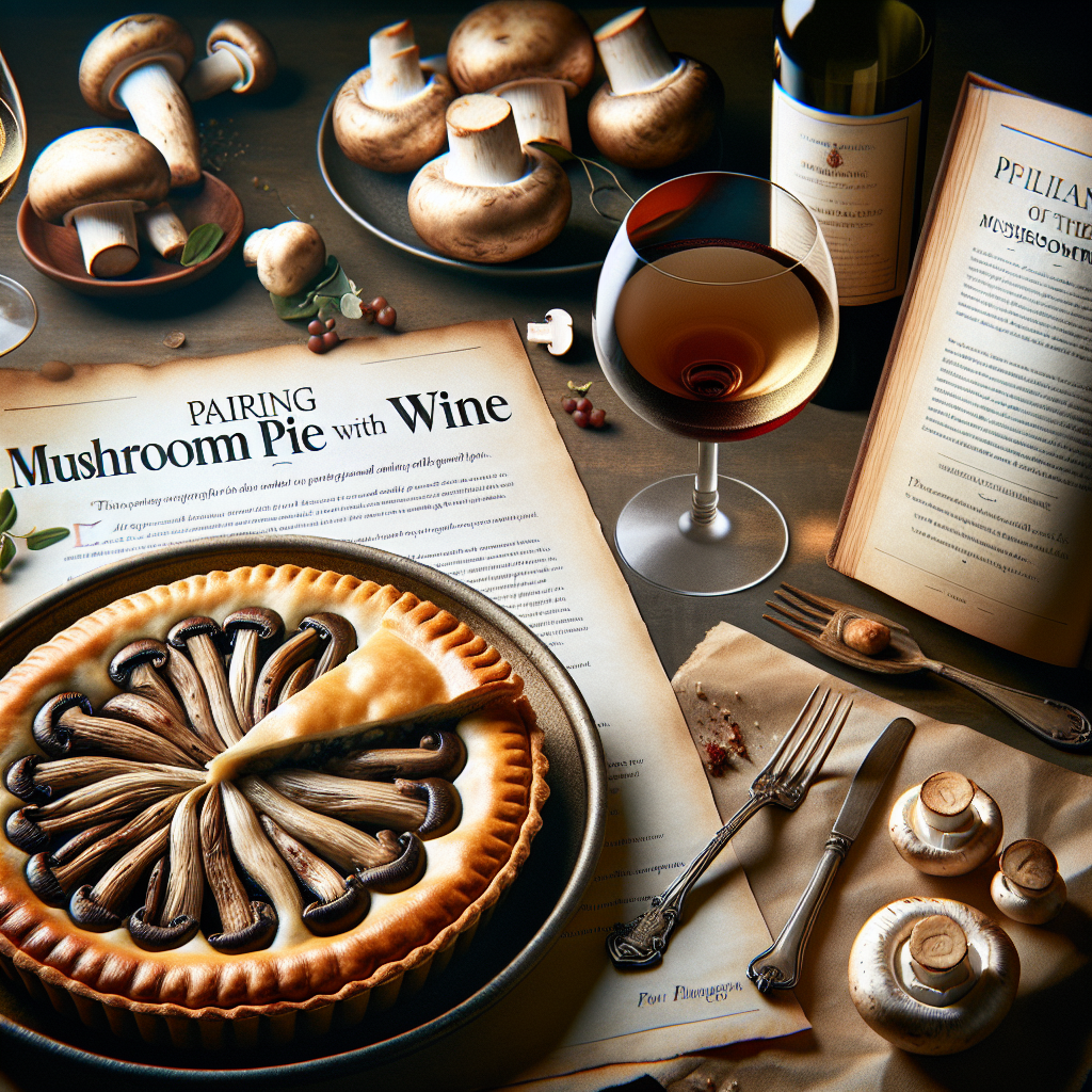 Comment marier une tourte aux champignons avec un vin