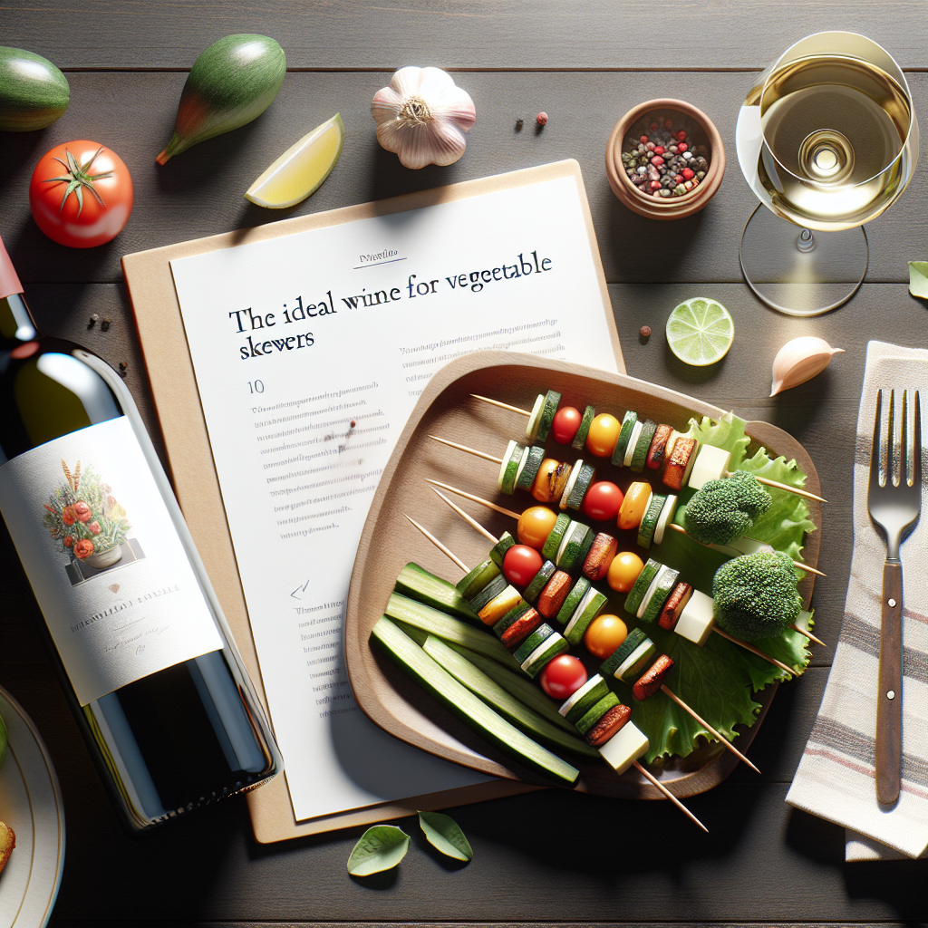 Vegetable skewers: wine pairings suggested by our virtual sommelier