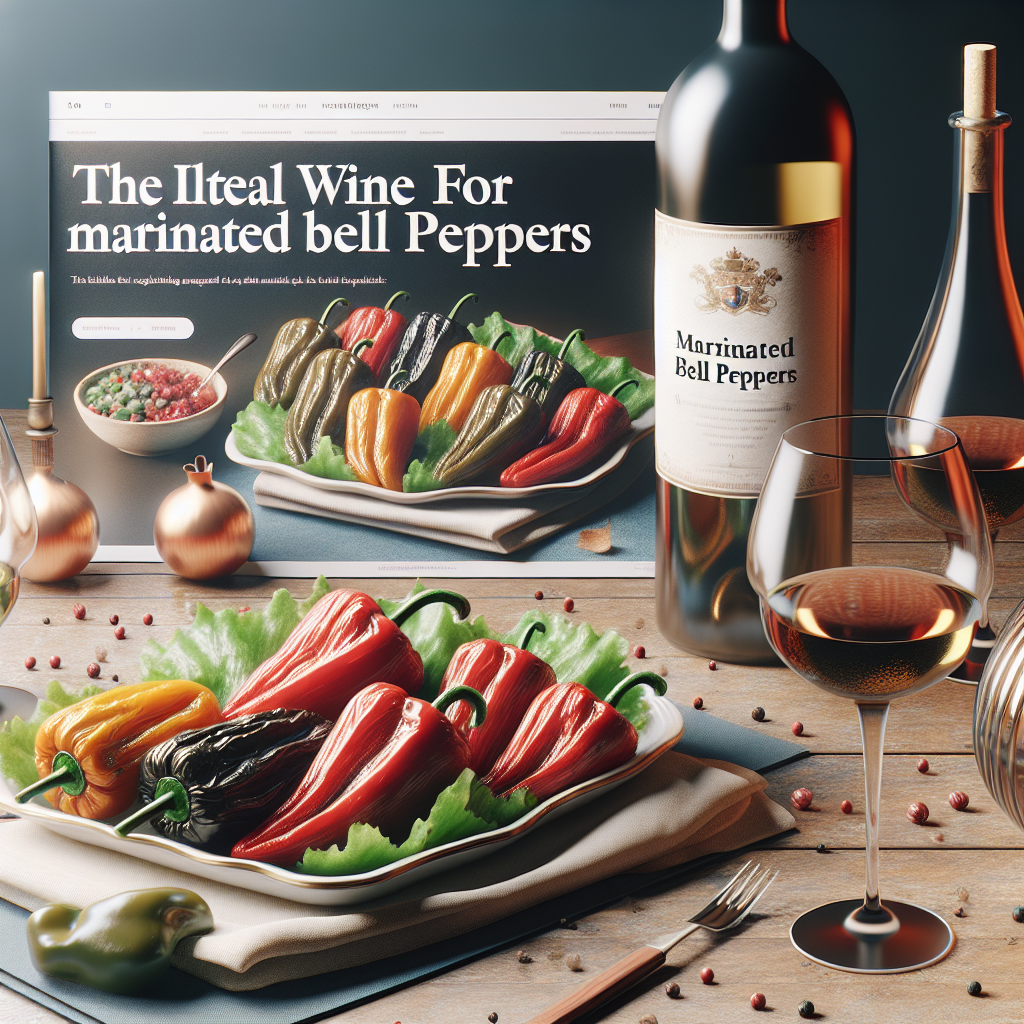 Le vin idéal pour des poivrons marinés