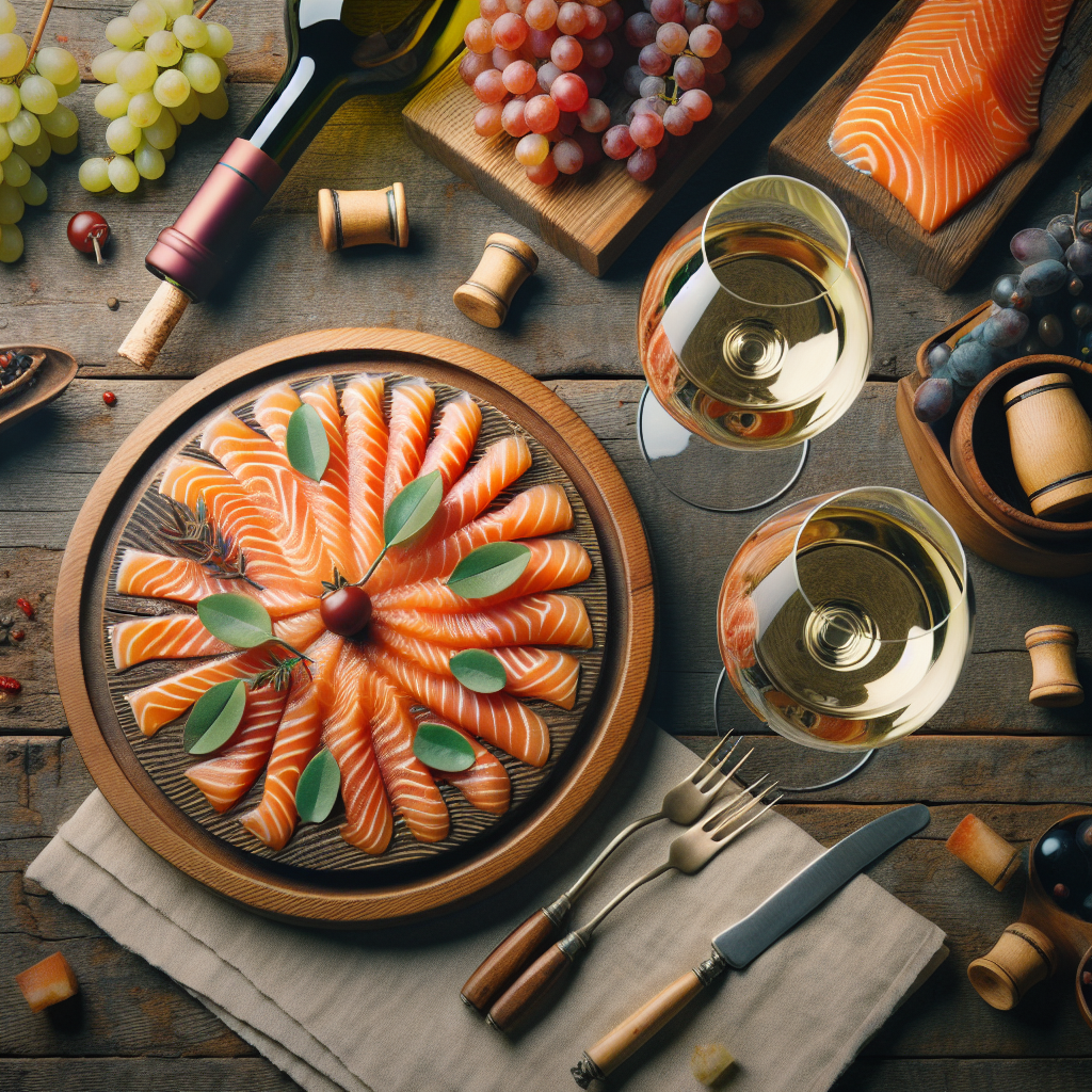 Carpaccio de saumon : les accords vins suggérés par notre sommelier virtuel