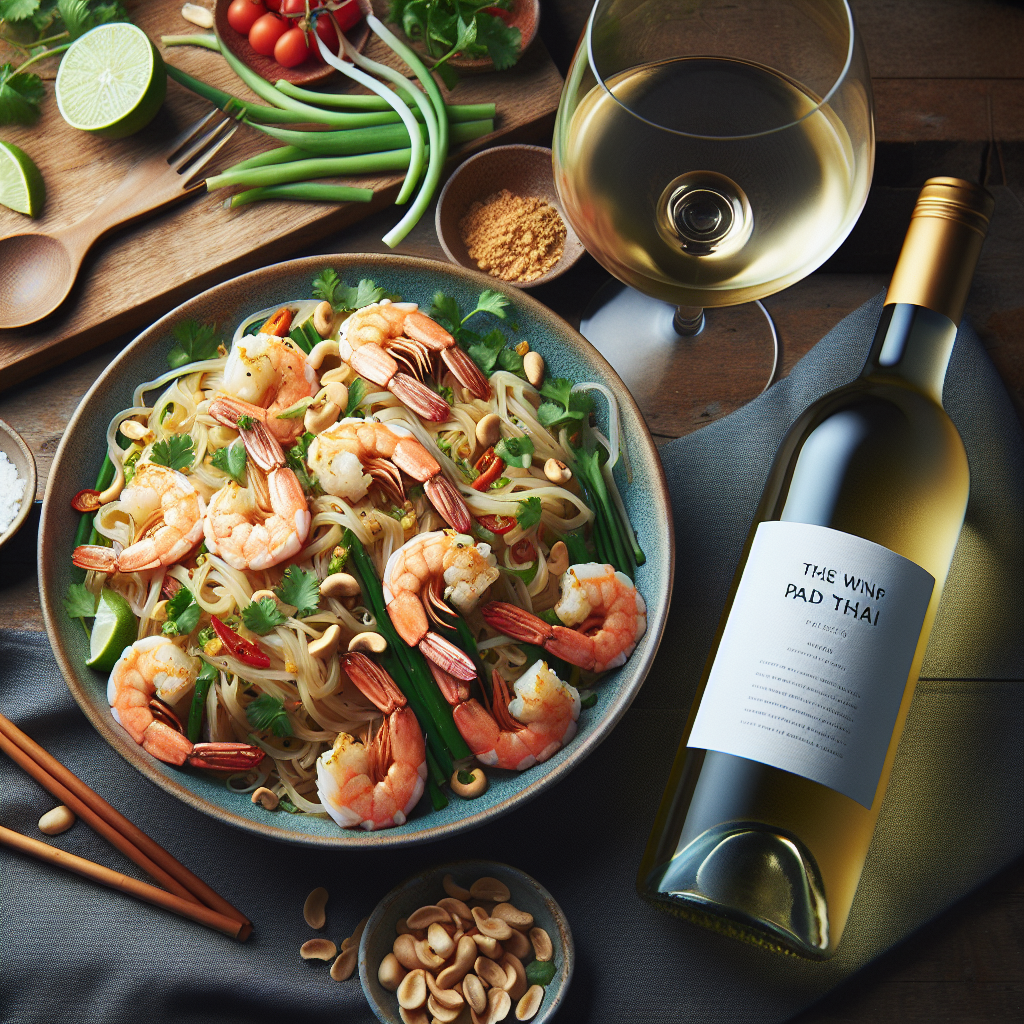 Le vin idéal pour un pad thaï aux crevettes