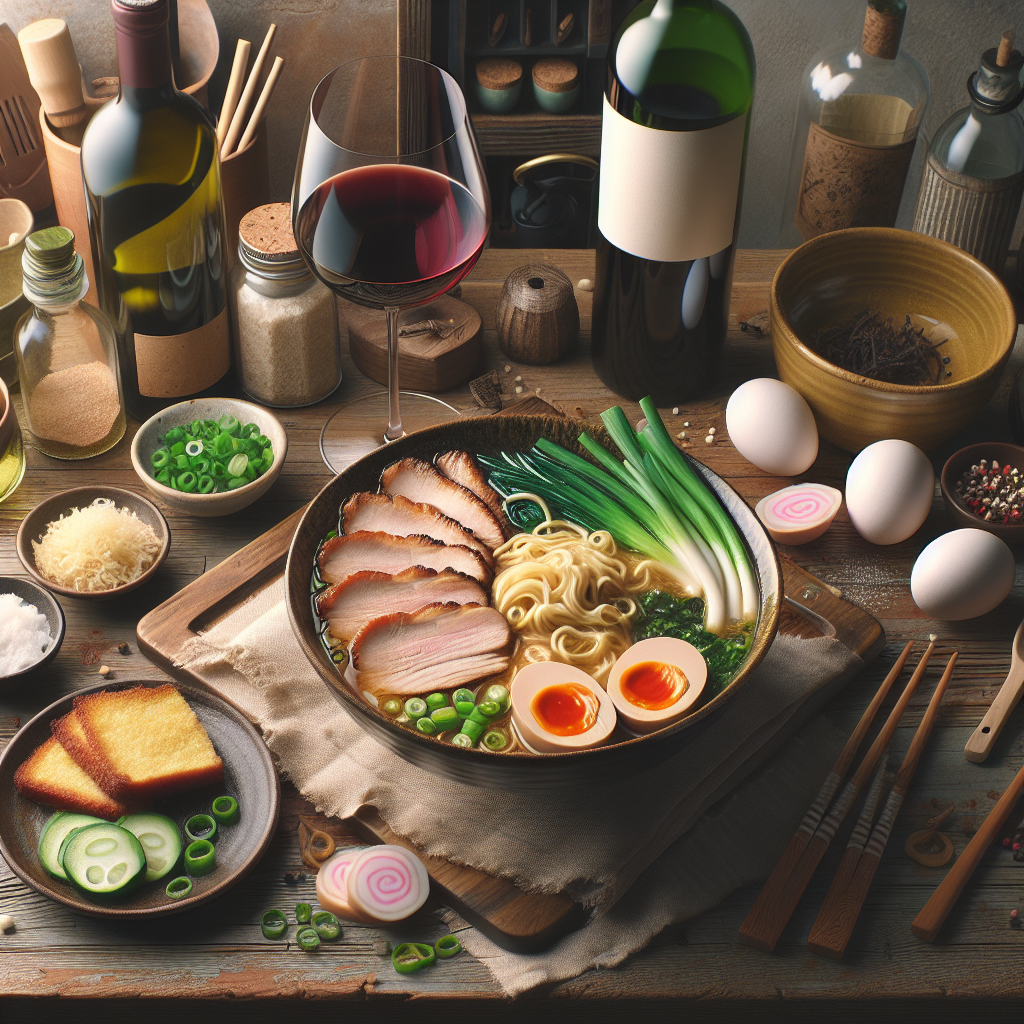 Le vin idéal pour un ramen au porc