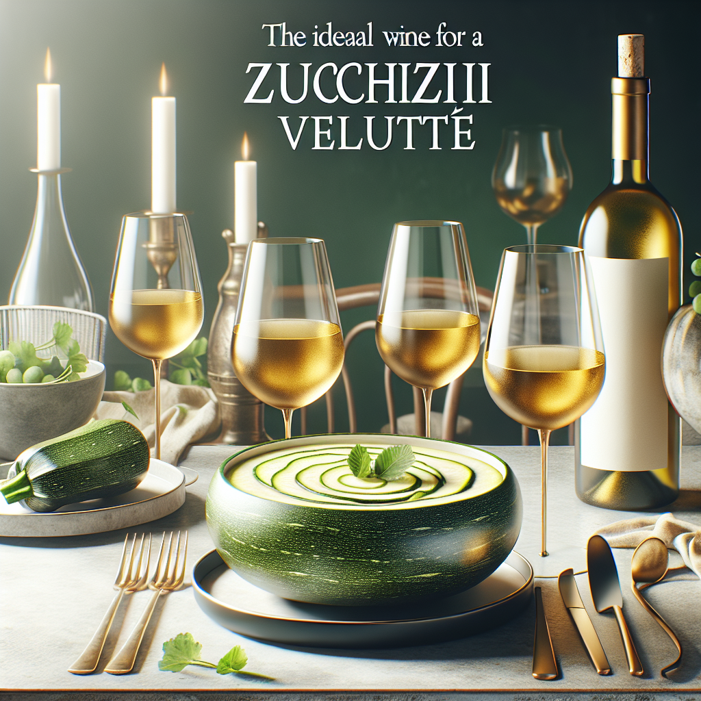 Le vin idéal pour un velouté de courgettes