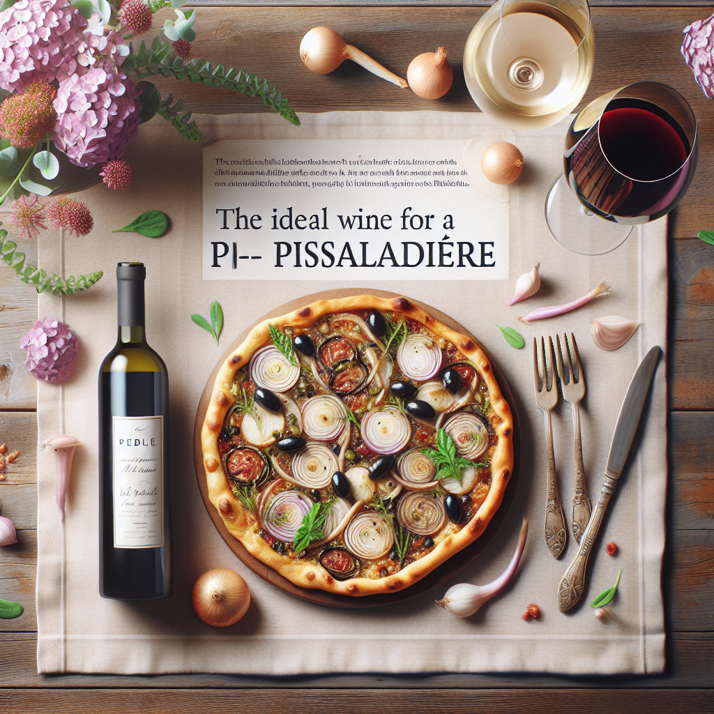 Le vin idéal pour une pissaladière
