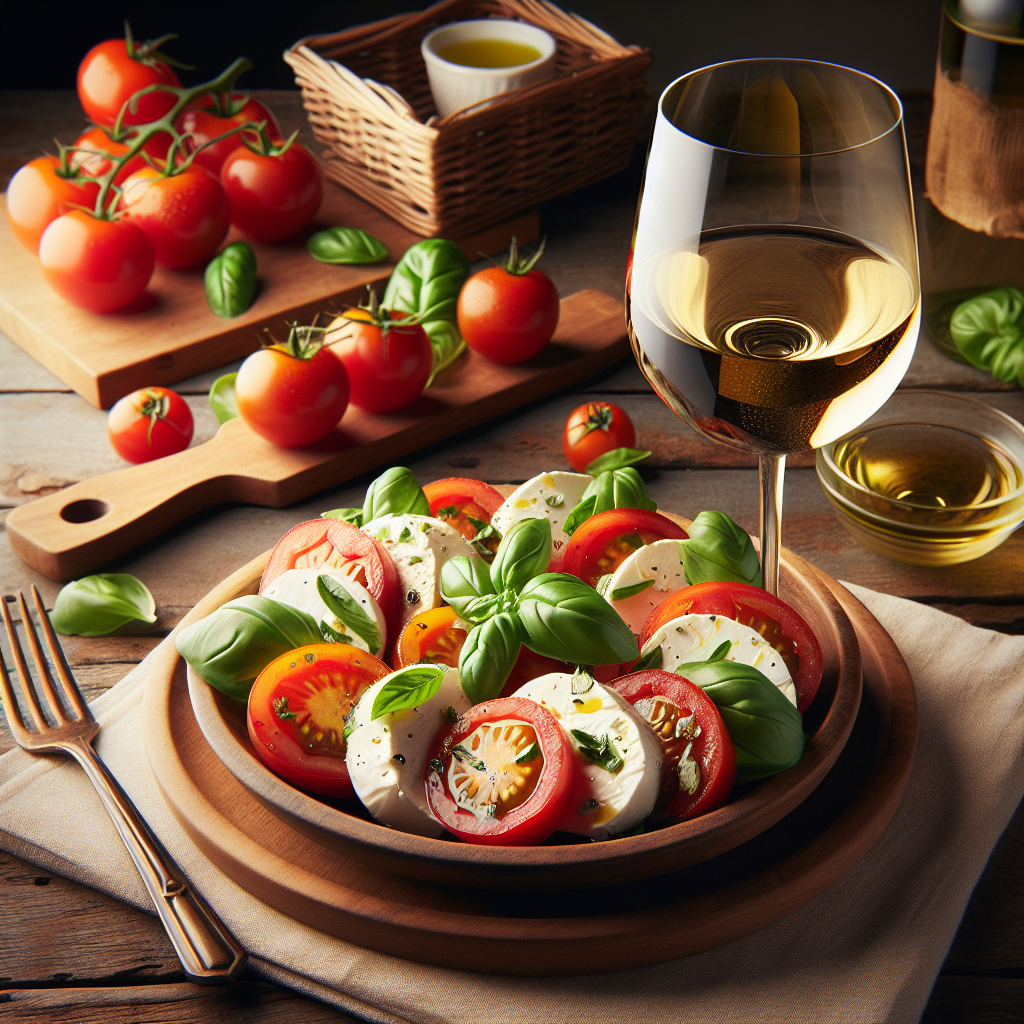 Salade caprese : quels vins votre carte digitale doit proposer