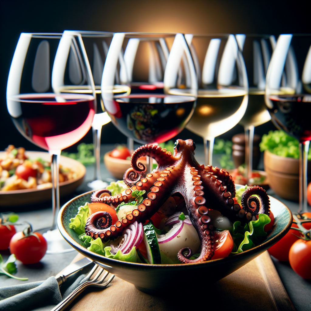 Le vin idéal pour une salade de poulpe