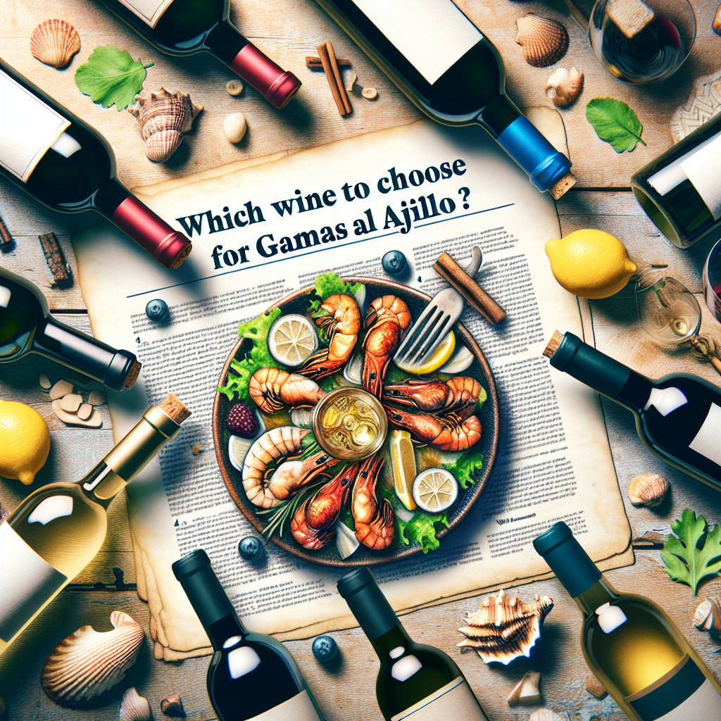 Gambas al ajillo : les accords vins suggérés par notre sommelier virtuel