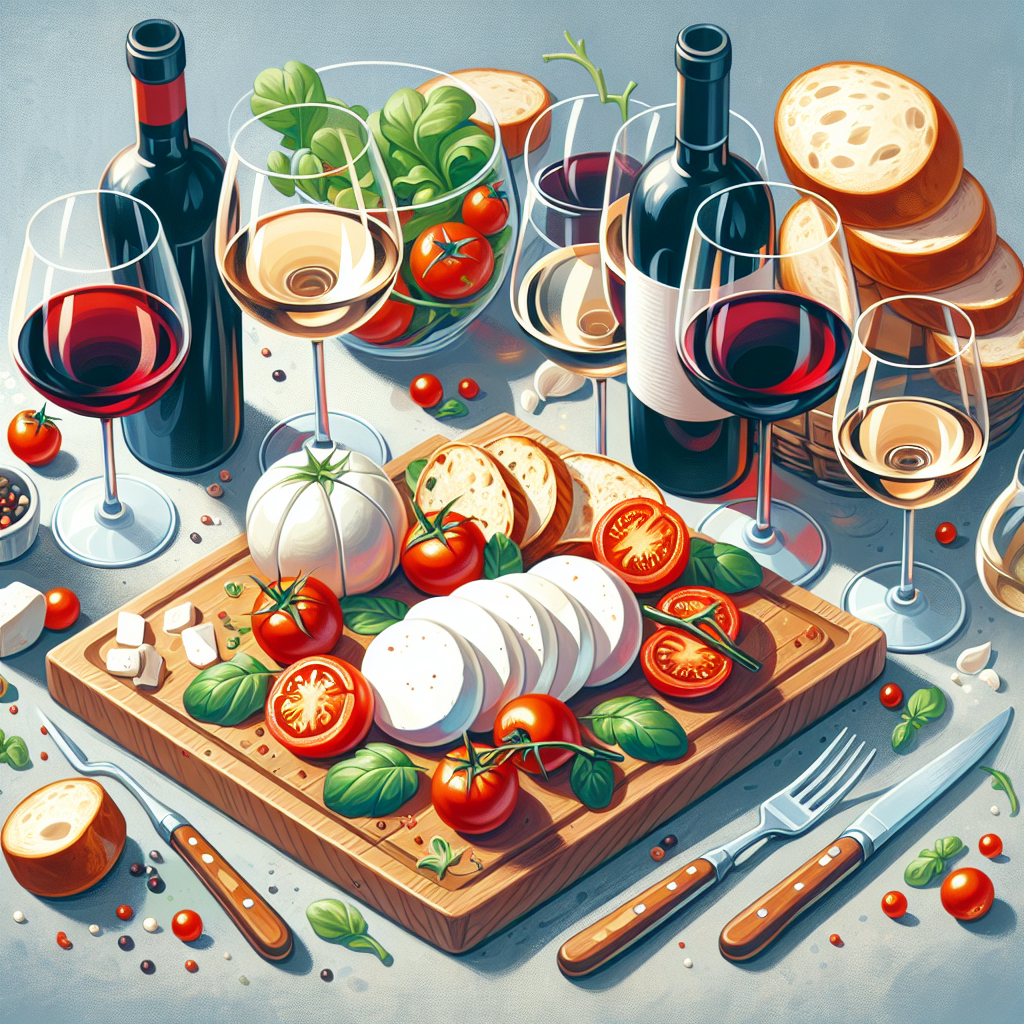 Tomates mozzarella : 5 accords vins à activer sur votre carte digitale