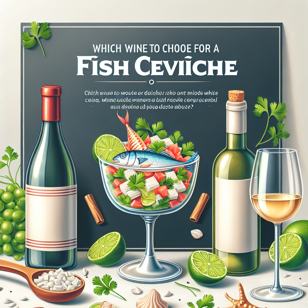 Quel vin choisir pour un ceviche de poisson