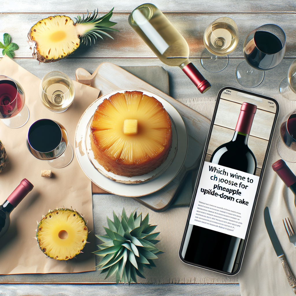 Quel vin choisir pour un gâteau renversé à l&rsquo;ananas