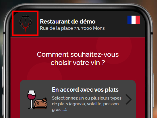 Logo de l'établissement sur fond blanc