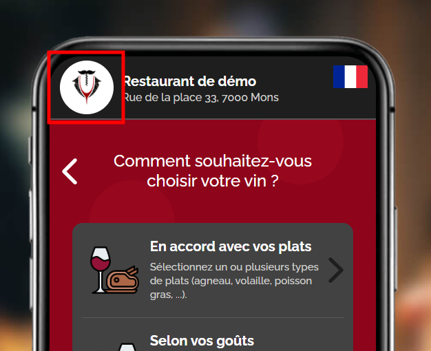 Logo de l'établissement sur fond blanc